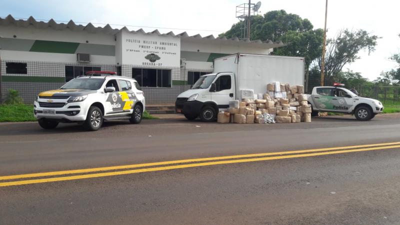 Polícia Militar Rodoviária - Veículo foi abordado na Rodovia Arlindo Bettio, em Rosana