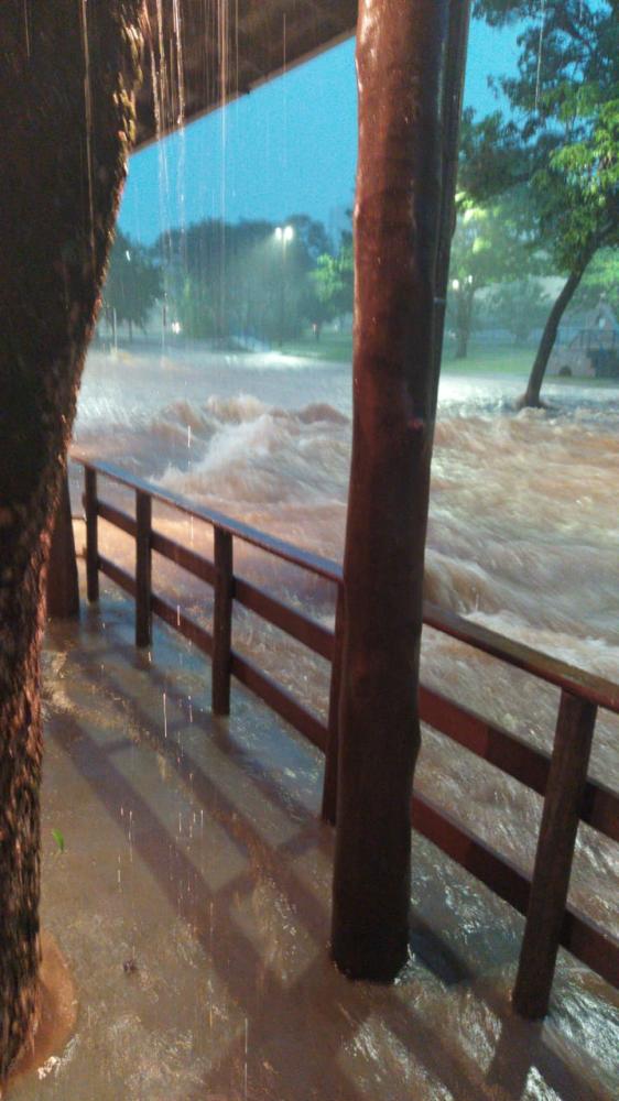 parque do povo de presidente prudente sofre novamente com enchente