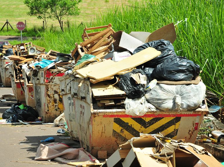 Arquivo, Prudenco estima 1,2 mil caçambas espalhadas na cidade após proibição do despejo em aterro