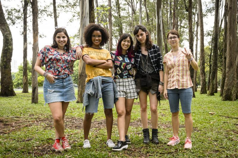 Ramón Vasconcelos/TVGlobo - As protagonistas da trama: Licas, Ellen, Tina, Benê e Keyla 