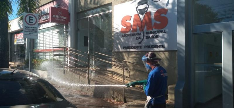 Cedida - Prédio da Secretaria Municipal de Saúde passou pela limpeza