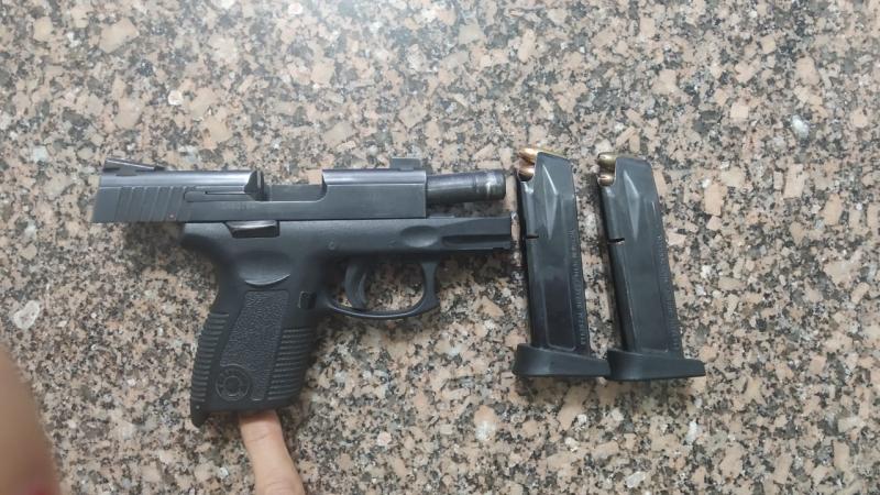 Polícia Militar - Arma foi utilizada durante a ameaça
