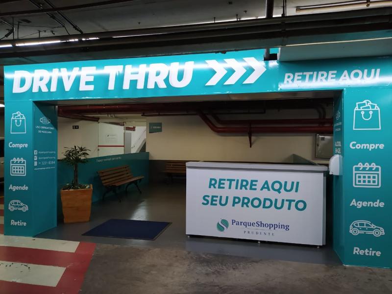 Cedida: Espaço Drive Thru está localizado no estacionamento do subsolo do Parque Shopping