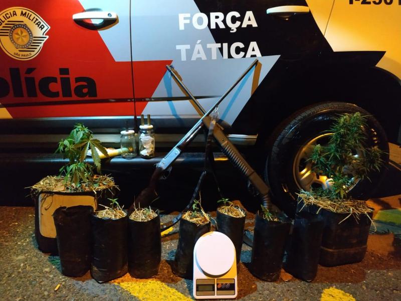 Polícia Militar - Materiais estavam em uma propriedade rural em Dracena