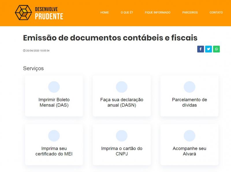 Reprodução - No site, microempresários conseguem ter acesso a serviços específicos para as suas empresas