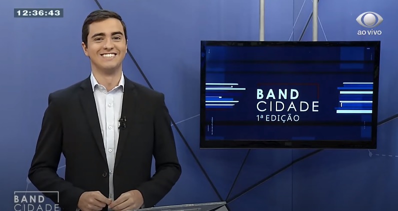 Anderson Camargo apresenta o "Band Cidade 1ª edição" (a partir do dia 18 será substituído por Luci Castro)