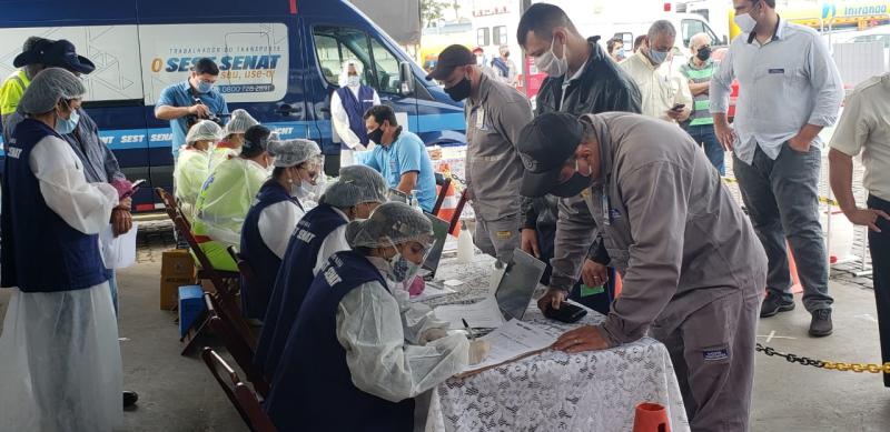 Cedida - Na manhã de ontem, 200 testes foram realizados - todos negativos para Covid-19