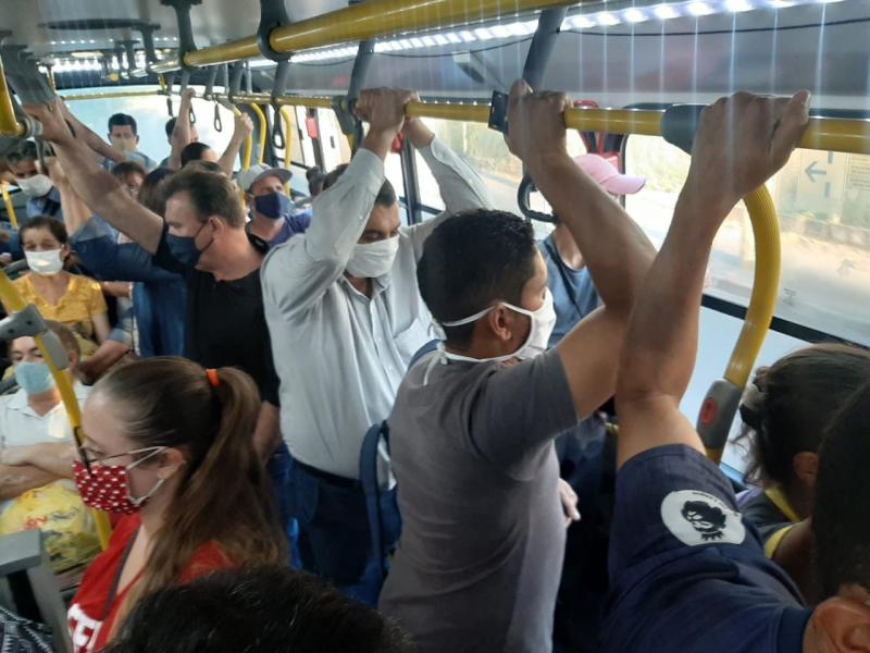 Cedida/Câmara Municipal de Presidente Prudente - Fiscalização constatou aglomeração em linha de ônibus da empresa na terça-feira