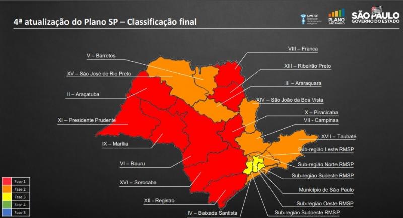 Reprodução: Região seguirá na fase vermelha até pelo menos 14 de julho