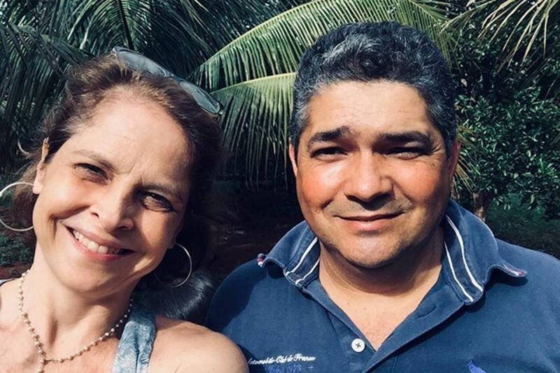 Drica Moraes e Adilson Rodrigues, eletricista de Tupi Paulista, doador de medula para a atriz