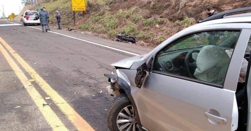 Geraldo Gomes/Cedida - Acidente envolveu motocicleta e picape