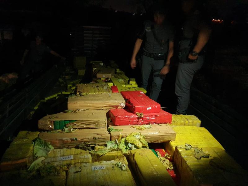 Polícia Militar - Pesagem final totalizou 2.137 kg de maconha