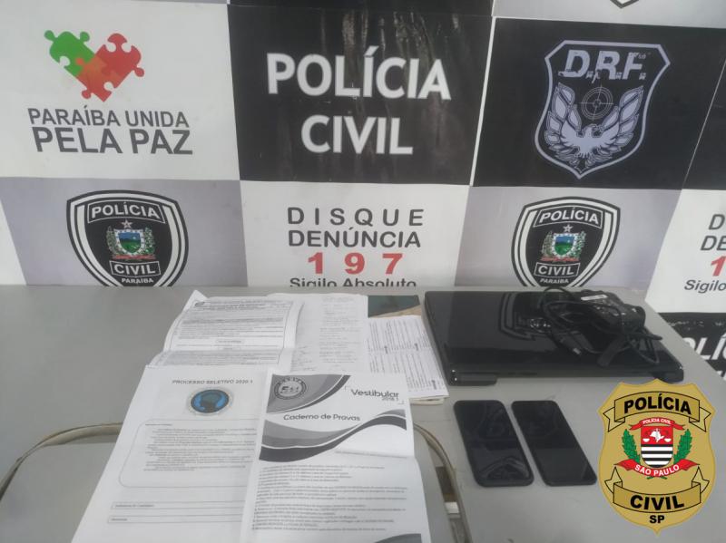 Polícia Civil - Há indícios de atuação do grupo em outros vestibulares