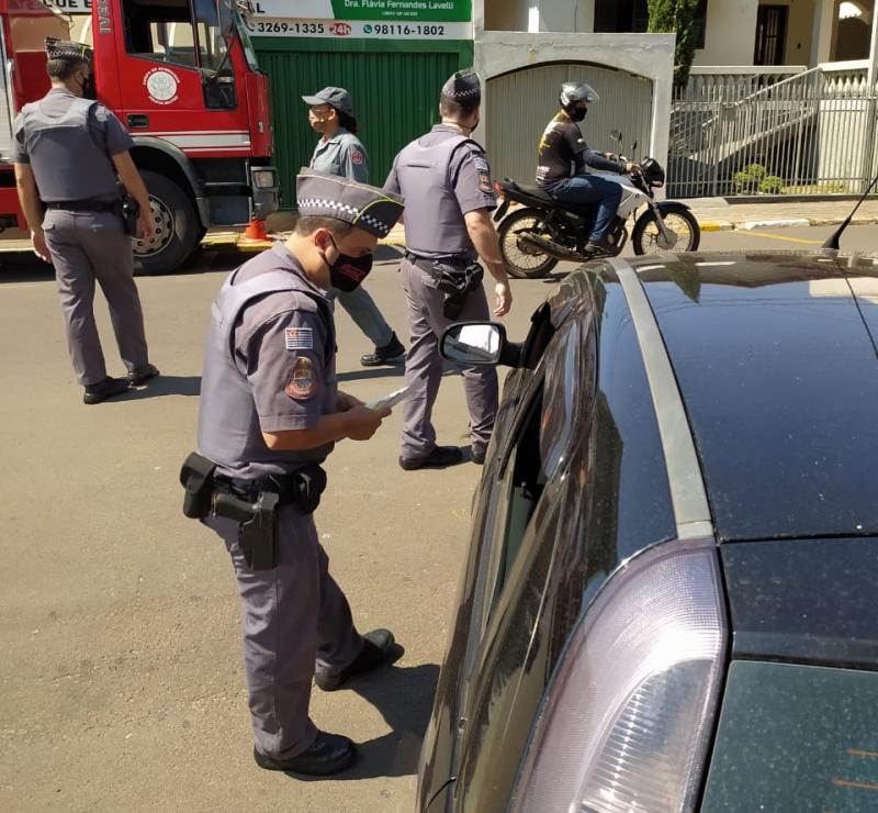 Polícia Militar - Interação ocorreu hoje pela manhã, na Praça Manoel Marques