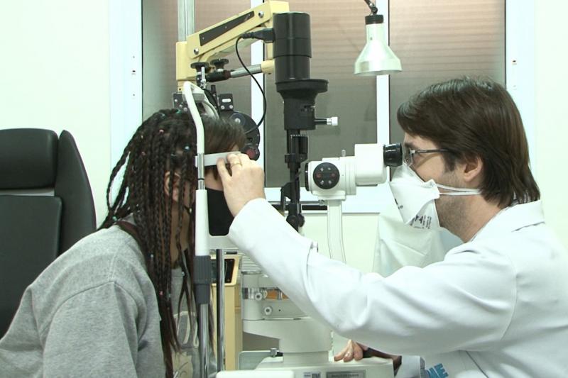 Cedida - Atendimentos com oftalmologista, suspensos por conta da pandemia, foram retomados