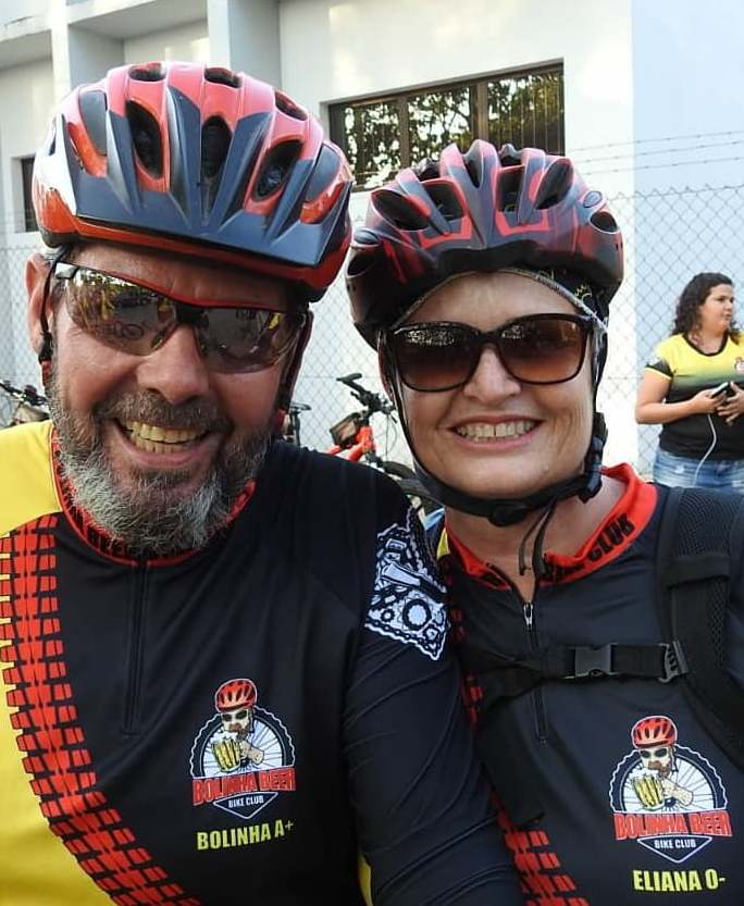 José Eduardo Pardo e Eliana, líderes do Bolinha Beer Bike Clube