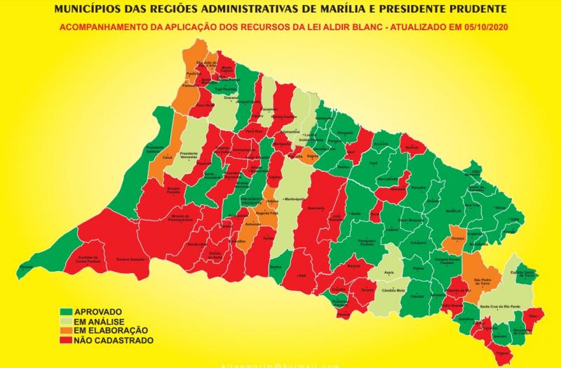 Mapeamento/Kita Amorim - 44% dos municípios das regiões de Marília e Prudente não cadastraram o seu plano de ação na Plataforma Mais Brasil