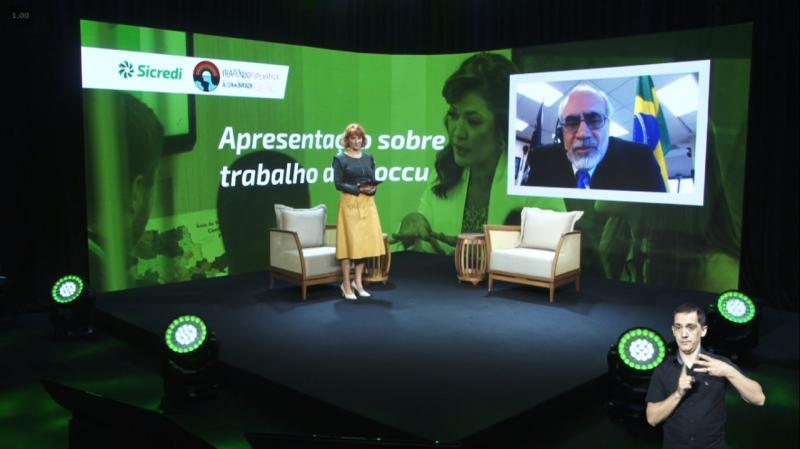 Divulgação: Abertura da edição 2020 do Encontro Nacional com Jornalistas, realizado esse ano de forma virtual, pelo Sicredi