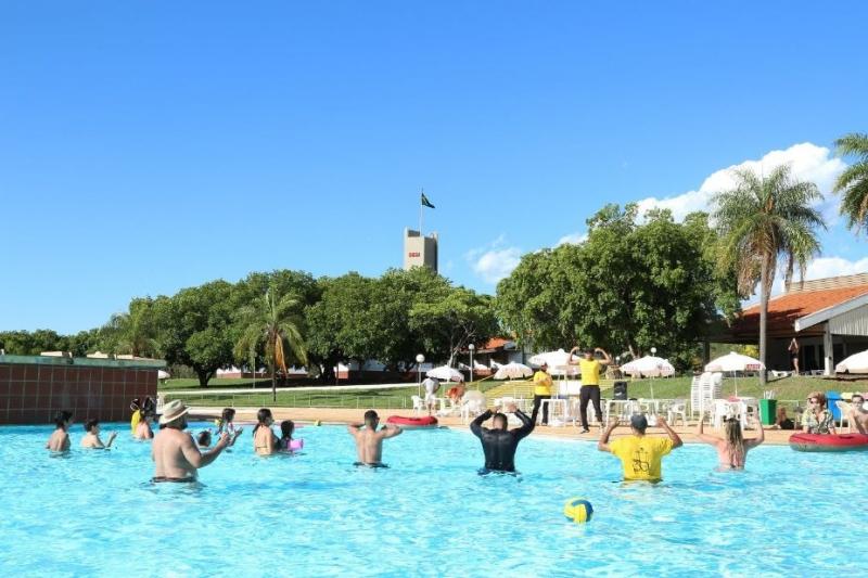 Sesi de Epitácio - Balneário conta com piscinas, áreas verdes, quadras e muito espaço para atividades físicas e recreativas
