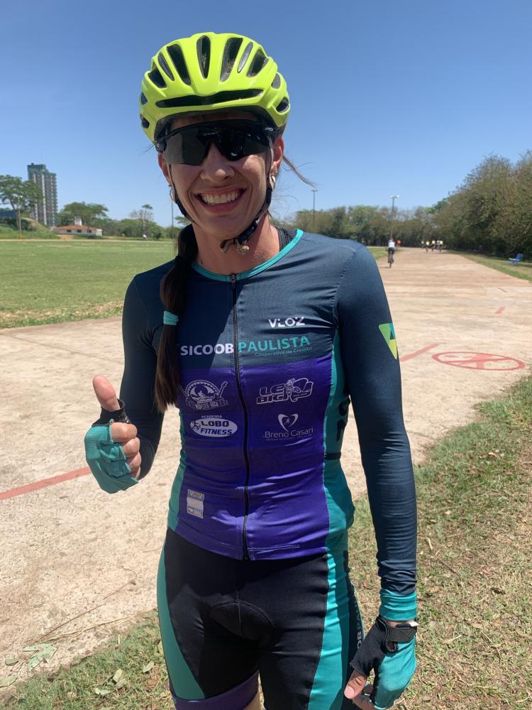 VALÉRIA BONI, recordista feminina no Pedal 24h de Presidente Prudente, com 450 km