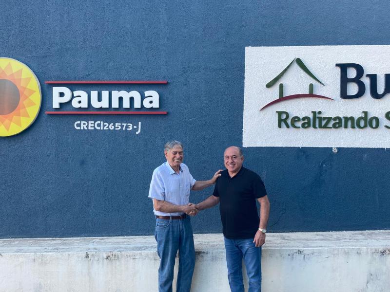 Paulo Constantino (esq.) da Pauma Empreendimentos, e Sidney Penna, da Buriti Empreendimentos