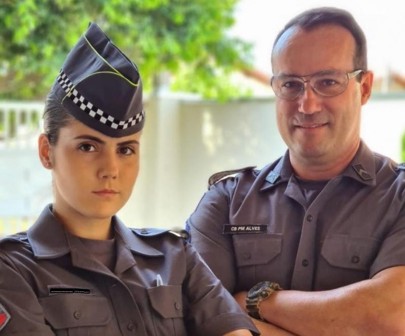 Cabo Alves é inspiração para a carreira da filha