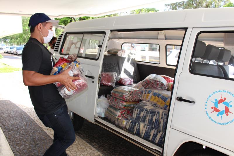 Alimentos são destinados às famílias em situação de vulnerabilidade atendidas pelos Cras