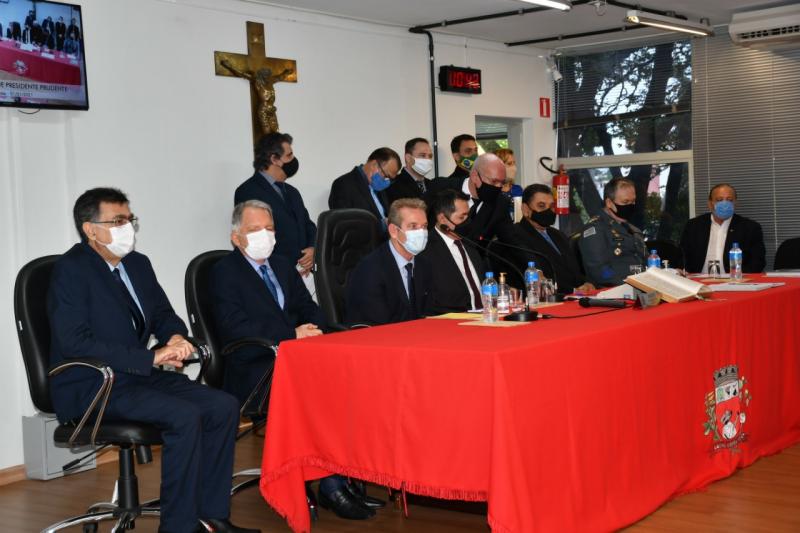 Sessão de posse na Câmara Municipal dos Vereadores