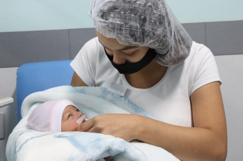 Maria Eduarda deu à luz no Hospital Regional