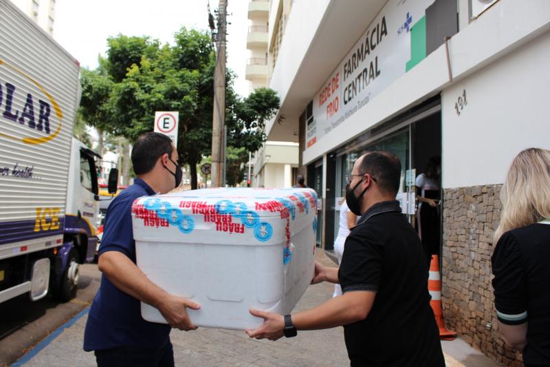 Vacinas contra o coronavírus chegaram a Prudente nesta tarde