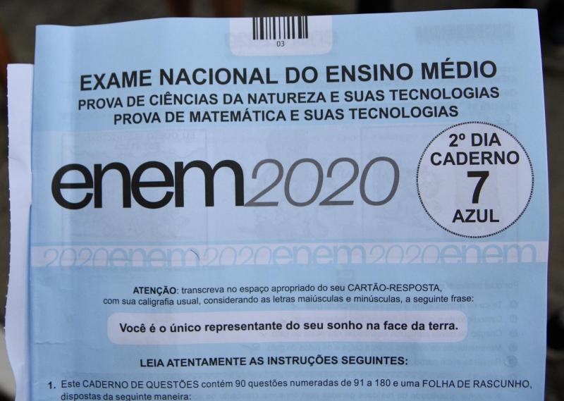 As provas do Enem impresso foram aplicadas nos dias 17 e 24 de janeiro