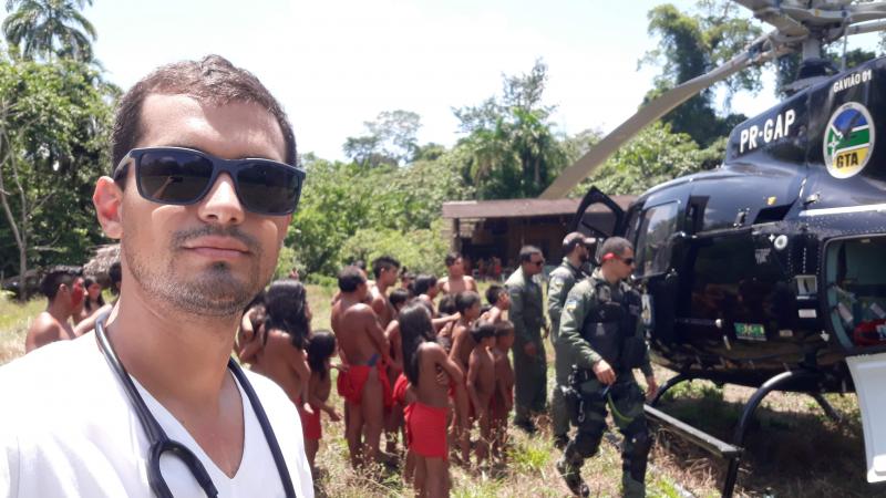 Boninho contou que equipes do Estado estão percorrendo as 23 aldeias da região essa semana, com a missão de vacinar aproximadamente 13 mil índios