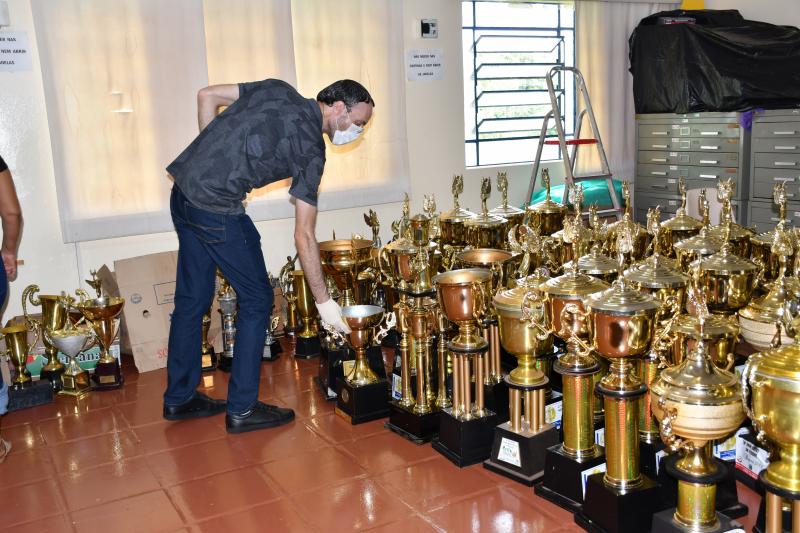 Previsão é criar uma sala de troféus dentro do museu, para que fique exposto à visitação pública