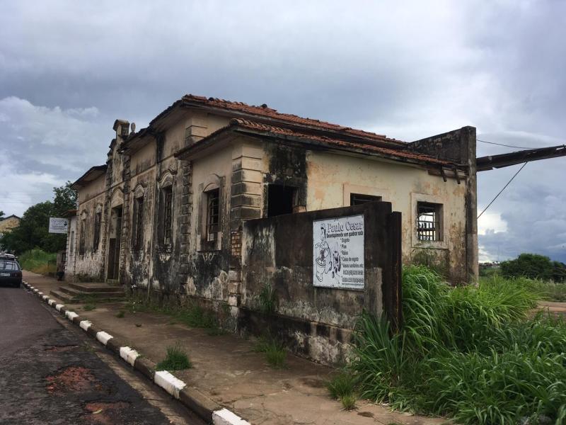 Antiga estação fica na Rodovia Arthur Boigues Filho