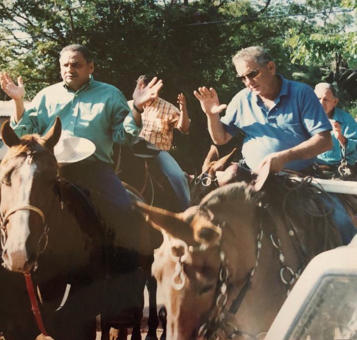 José Carlos Bosso e o coronel Pedro Pereira Matheus, em 2008