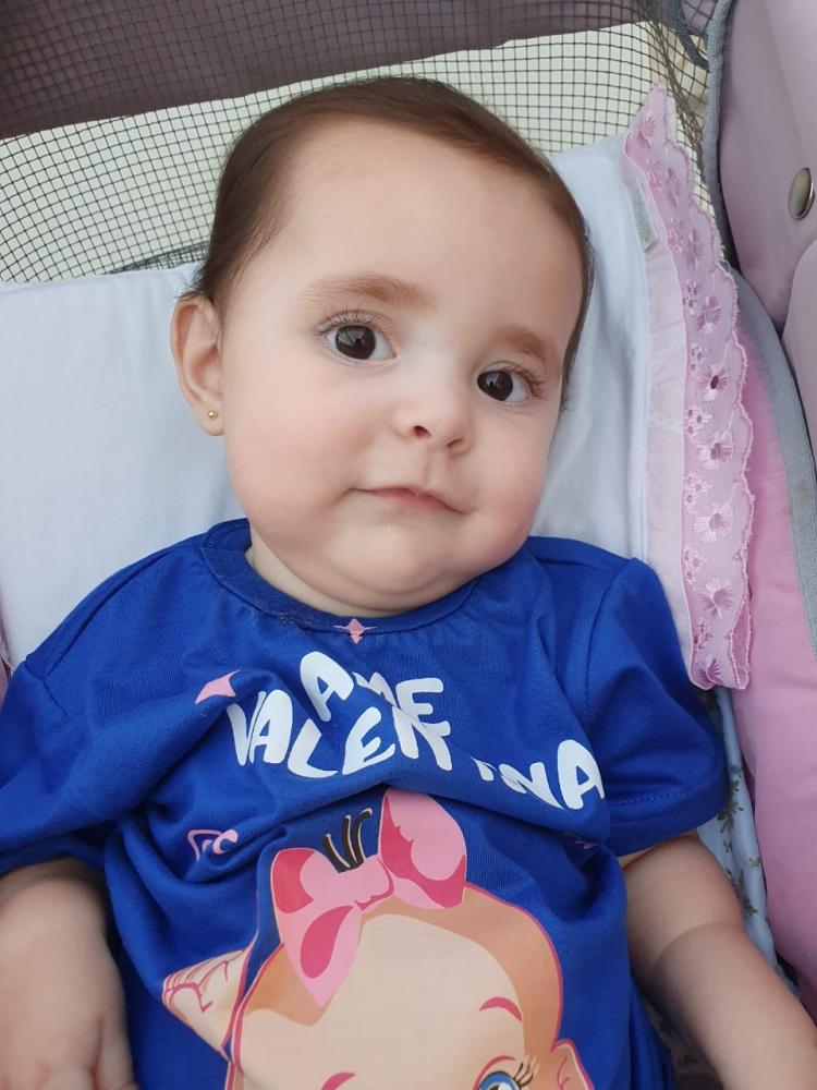 Bebê foi diagnosticada com AME aos cinco meses de vida