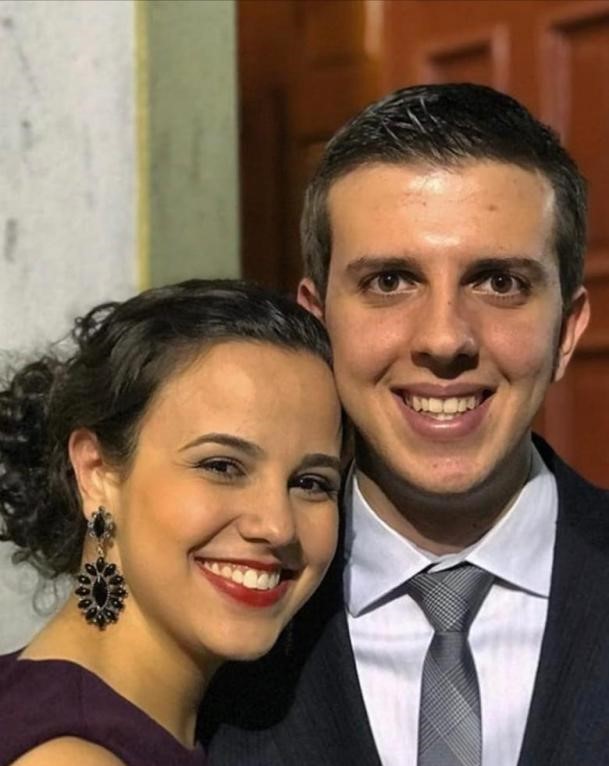 Os noivos, Thais Correia Adelino e Guilherme do Prado Gralho