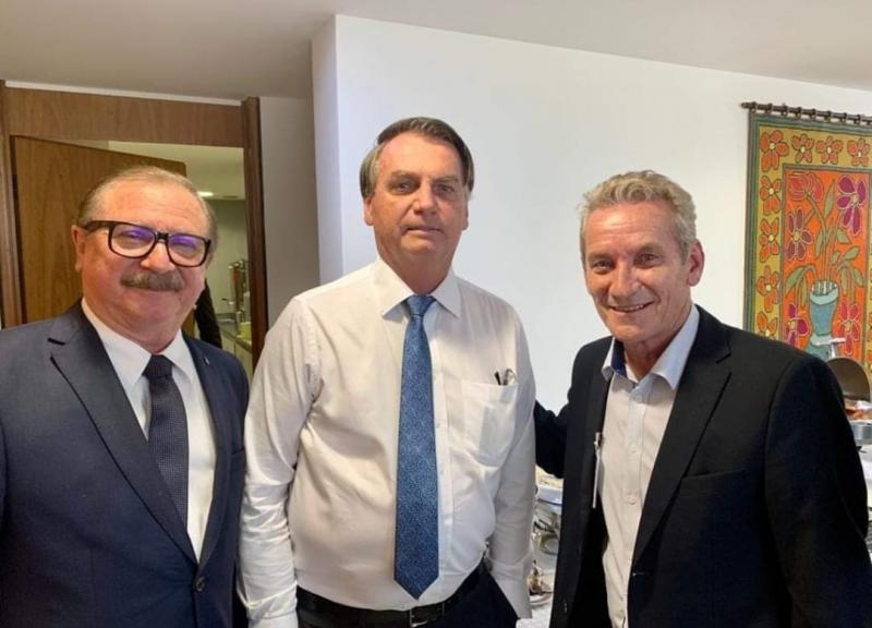 Luiz Antonio Nahban, Jair Bolsonaro e Ed Thomas