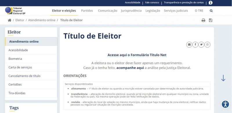 Site do TRE-SP disponibiliza atendimento virtual aos cidadãos