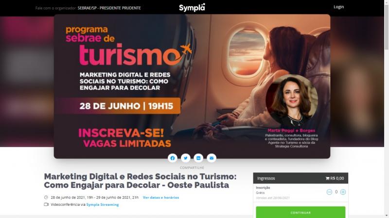 Inscrições são gratuitas e podem ser feitas pela internet