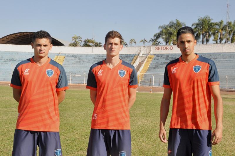 Na ordem da foto: Pedro Vitor, Juliano e Arthur, trio foi apresentado hoje