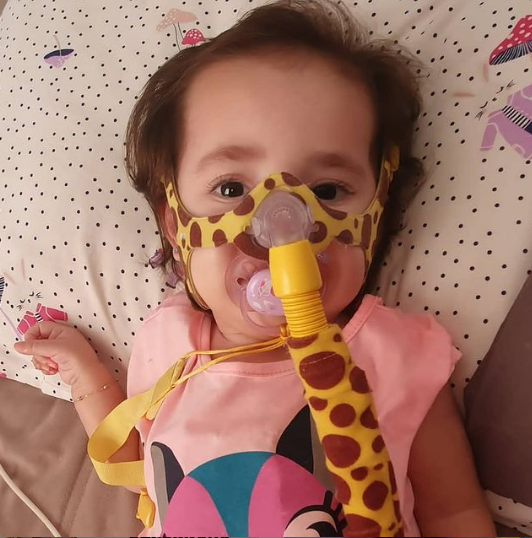 Bebê foi diagnosticada com a doença aos cinco meses de vida