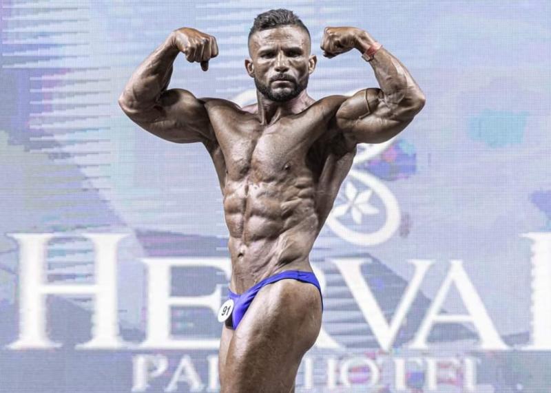 André no bicampeonato do Estadual de Fisiculturismo IFBB MS que o classificou para o Brasileiro