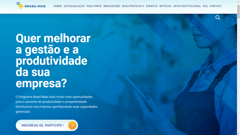 Inscrições podem ser feitas pelo site do Programa Brasil Mais