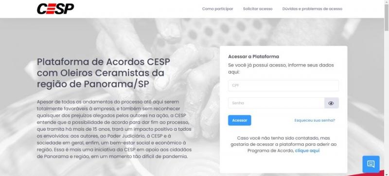 Plataforma digital para acordo estará disponível até 30 de setembro