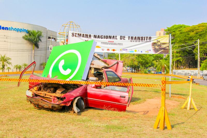 Rotatória do museu foi escolhida pelo fluxo de veículos que vem de todos os lados da cidade