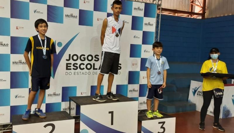 Fernando Junior dos Santos Ferrer e Silva conquistou o 1º lugar nos JEESP, na categoria mirim