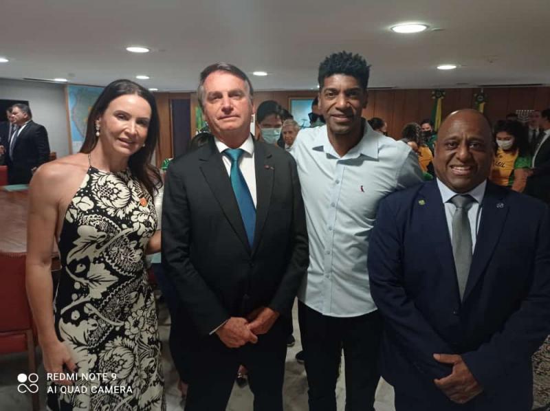 Maurren Maggi, Bolsonaro, André Domingos e Marcelo Magalhães