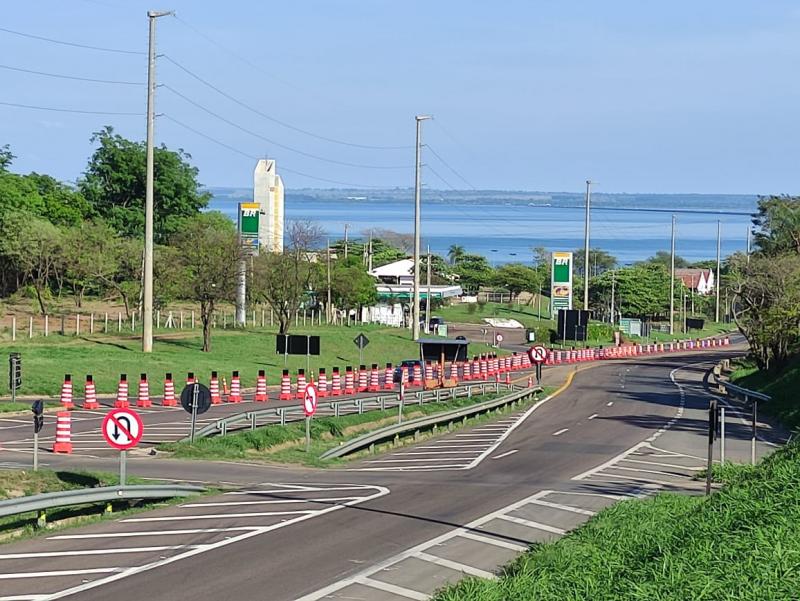 Tráfego segue com desvios na divisa com Bataguassu (MS)