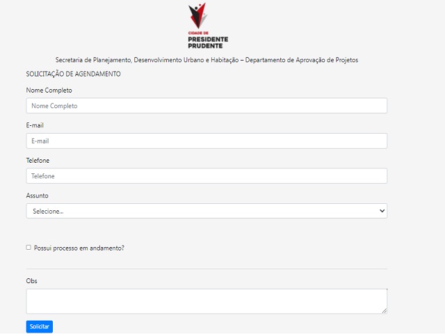 Solicitação deve ser realizada por meio do site Prudente Digital